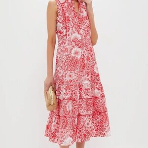 Hyacinth House | Dresses | Hyacinth House Sleeveless Red White Floral  Hillsborough Midi Dress S | Poshmark